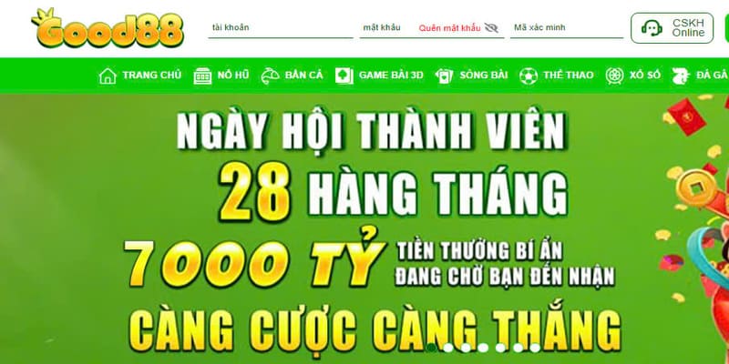 Lý do nên chọn sảnh thể thao Good88